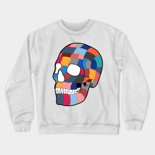 Patchwork Skull Crewneck Sweatshirt